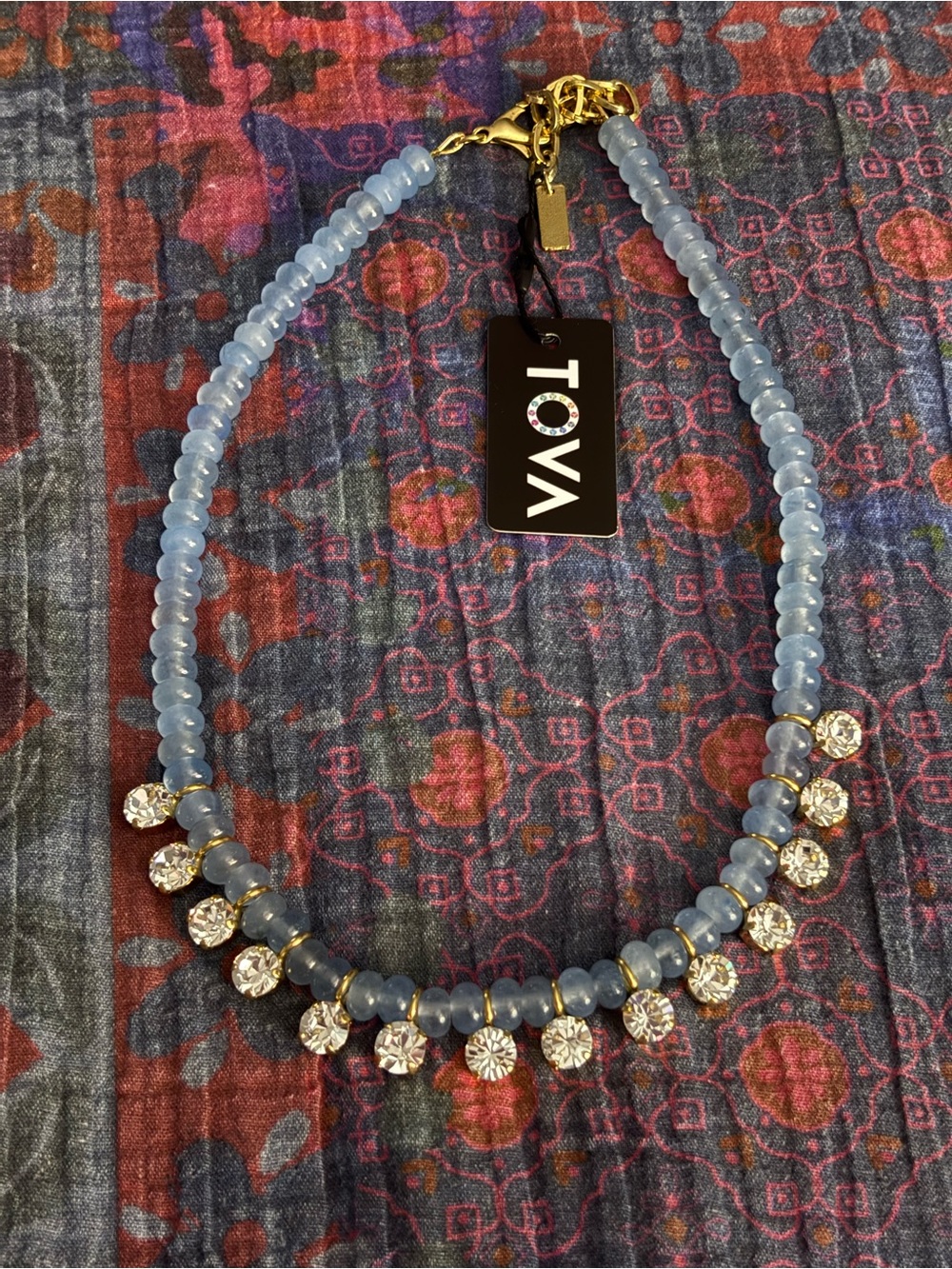 TOVA Bonnie Beaded Pendant Necklace In Fairy Dust Nimblu NWT - Picture 4 of 12